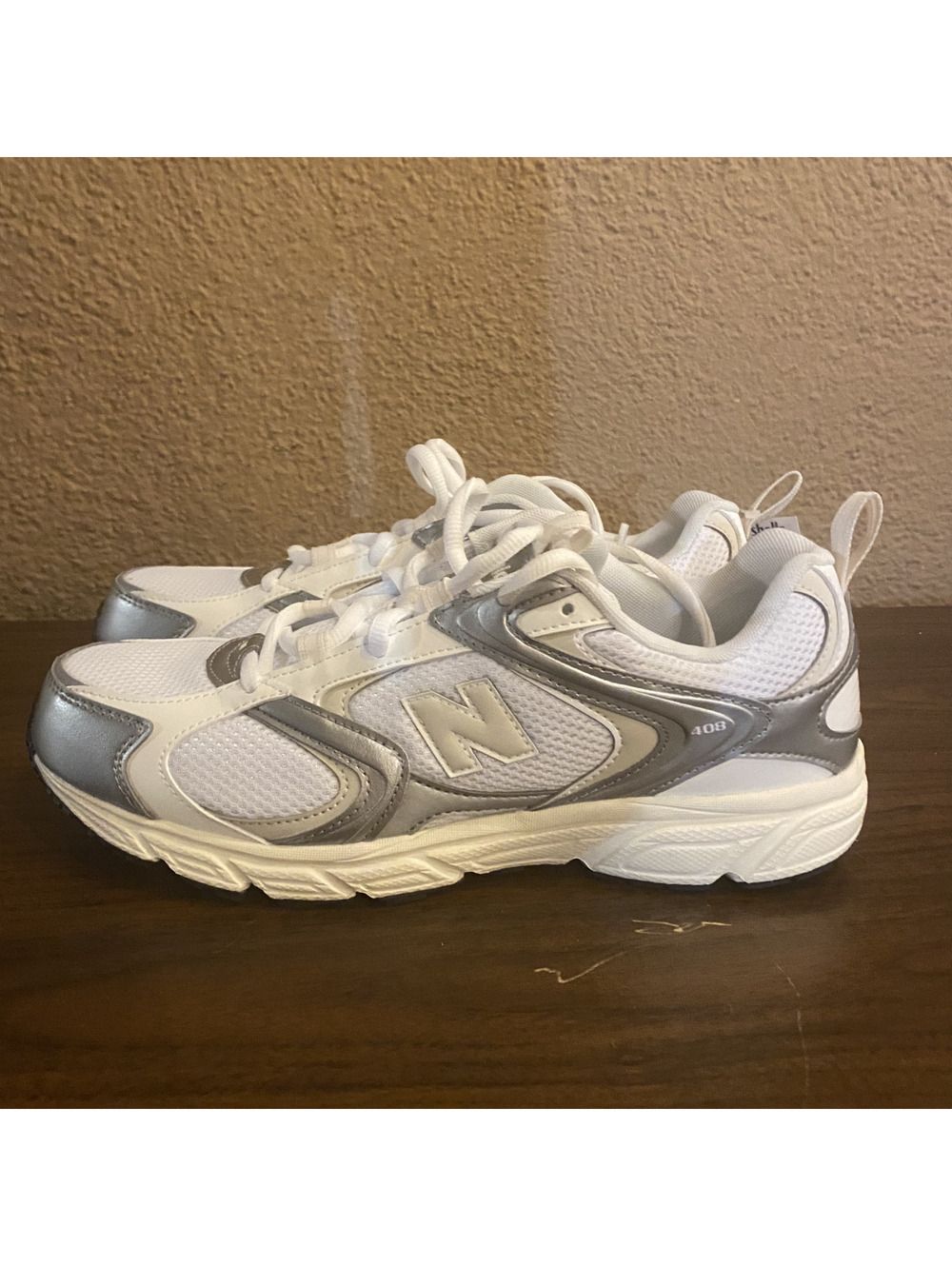 New Balance ML408GM Men's Athletic Sneakers White Silver 9.5